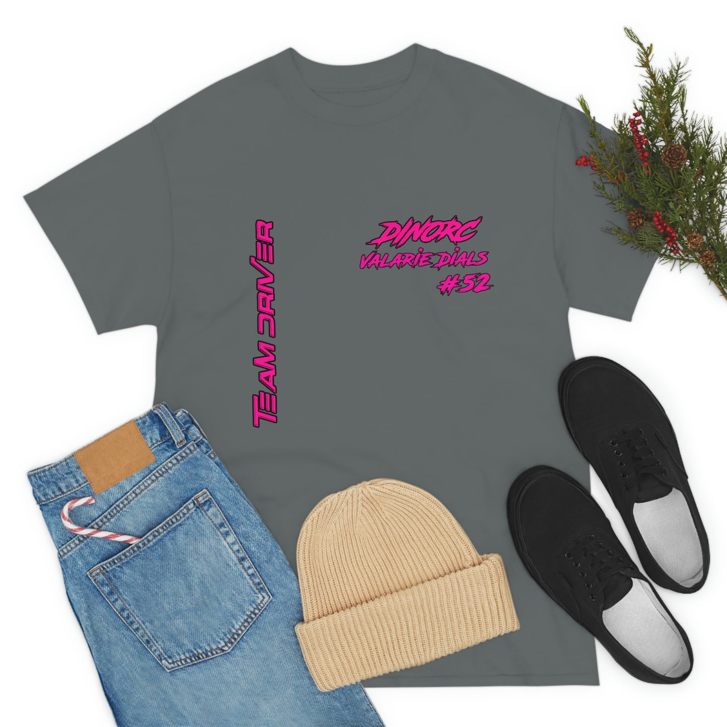 Team Driver Valarie Dials Dino's Divas Front and Back DinoRc Logo T-Shirt S-5x 5 colors