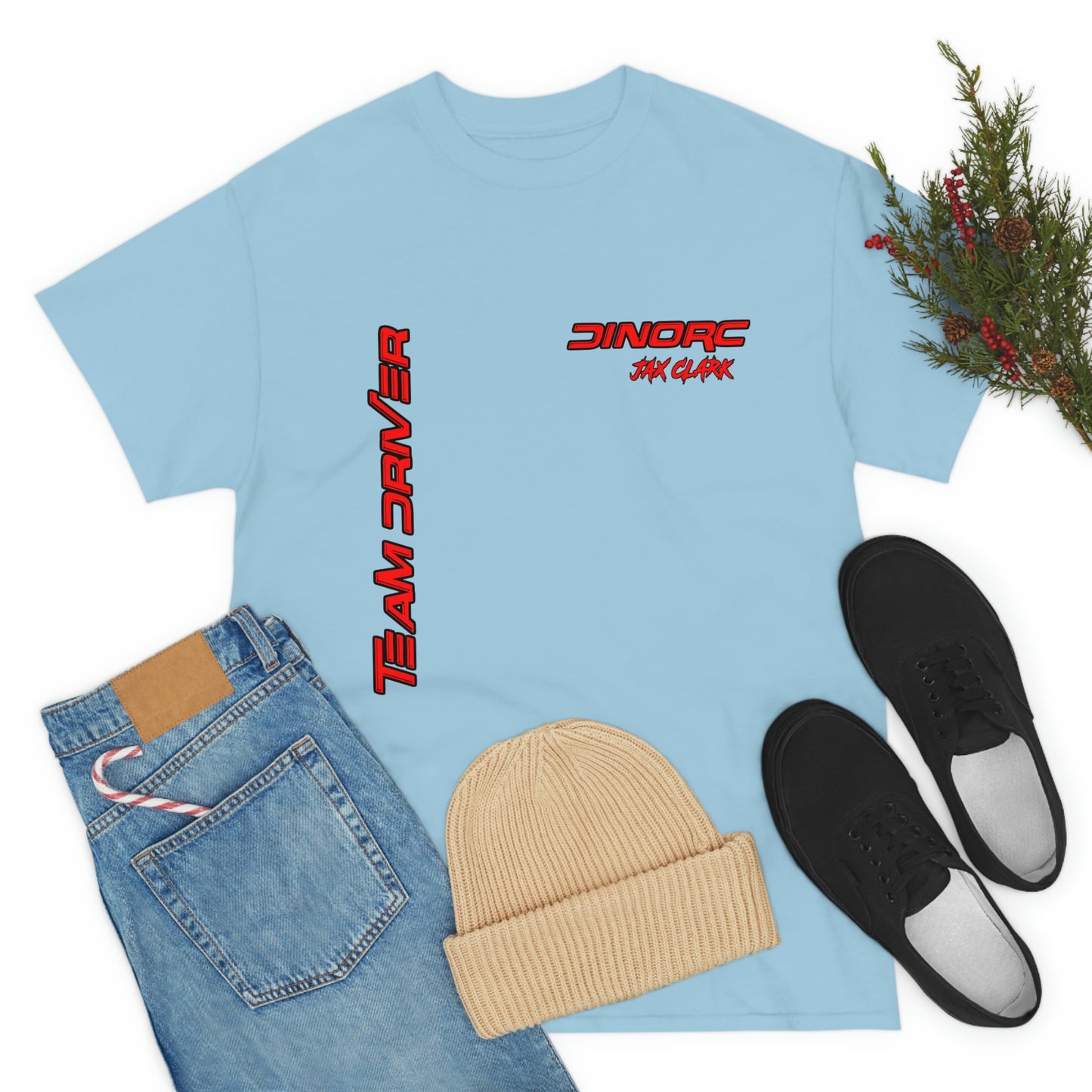 Team Driver Jax Clark Front and Back DinoRc Logo T-Shirt S-5x 5 colors