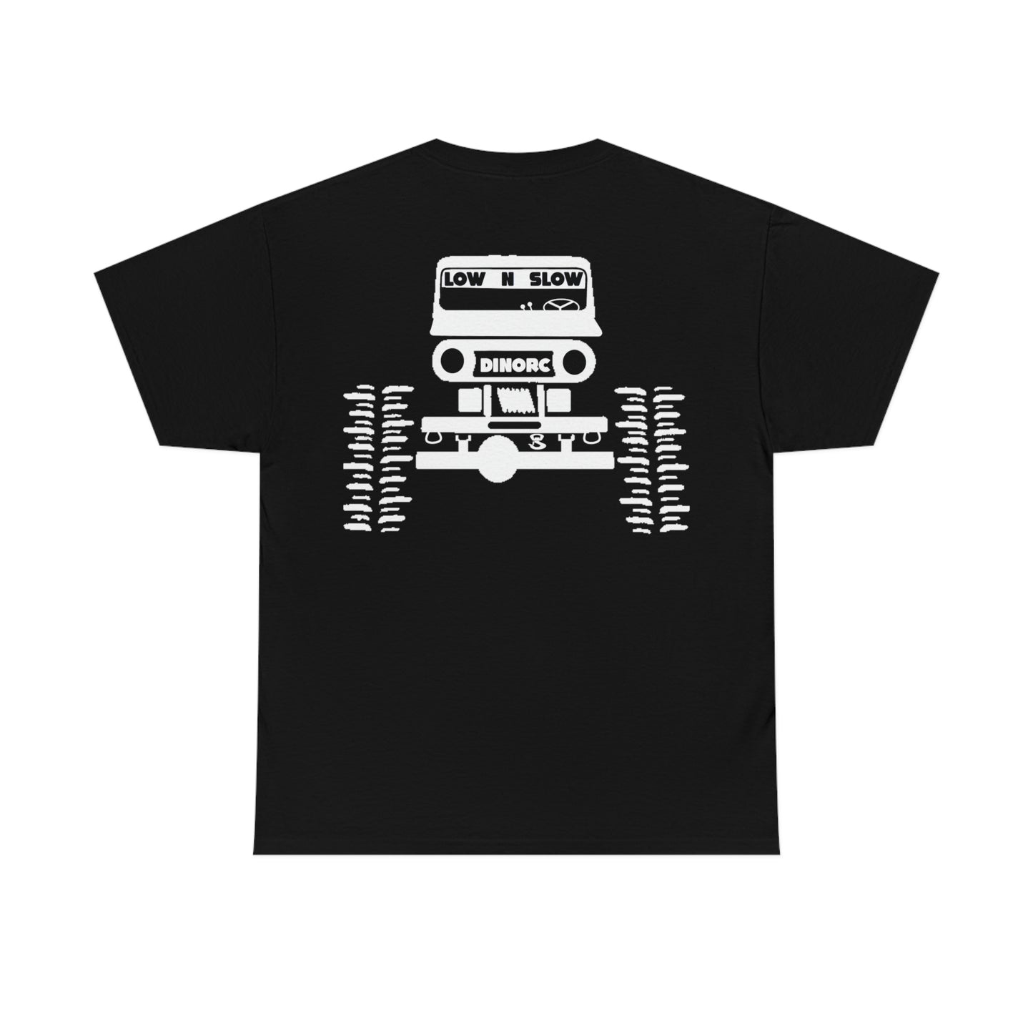 Low N Slow Front Back DinoRc Logo T-Shirt S-5x Black or Blue