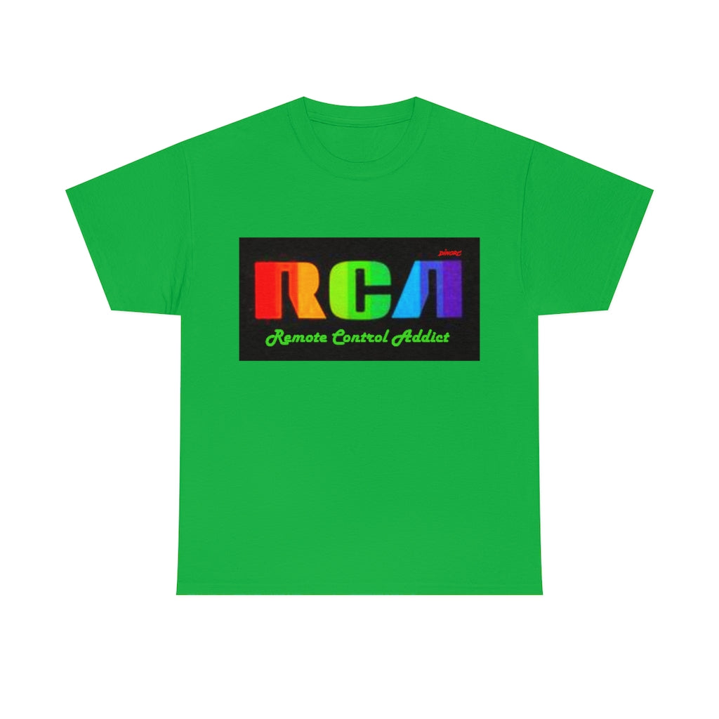 RCA Remote Control Addict DinoRc Logo T-Shirt S-5x Black White Green Blue Red