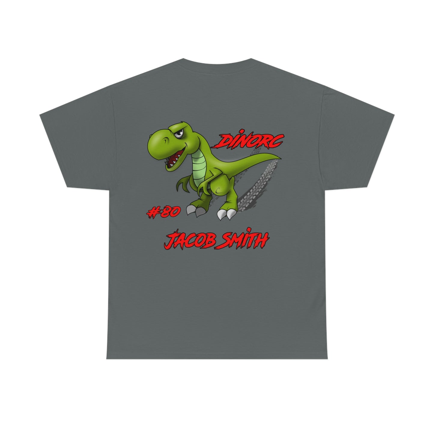 Team Driver Jacob Smith Front and Back DinoRc Logo T-Shirt S-5x 5 colors