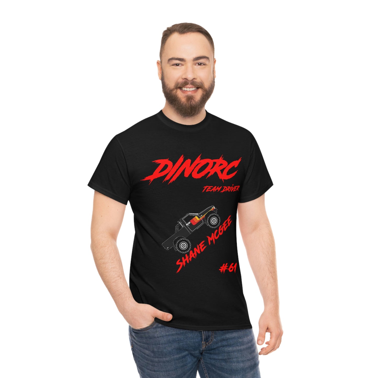 Team Driver Shane Mcgee truck logo Front and Back DinoRc Logo T-Shirt S-5x 5 colors