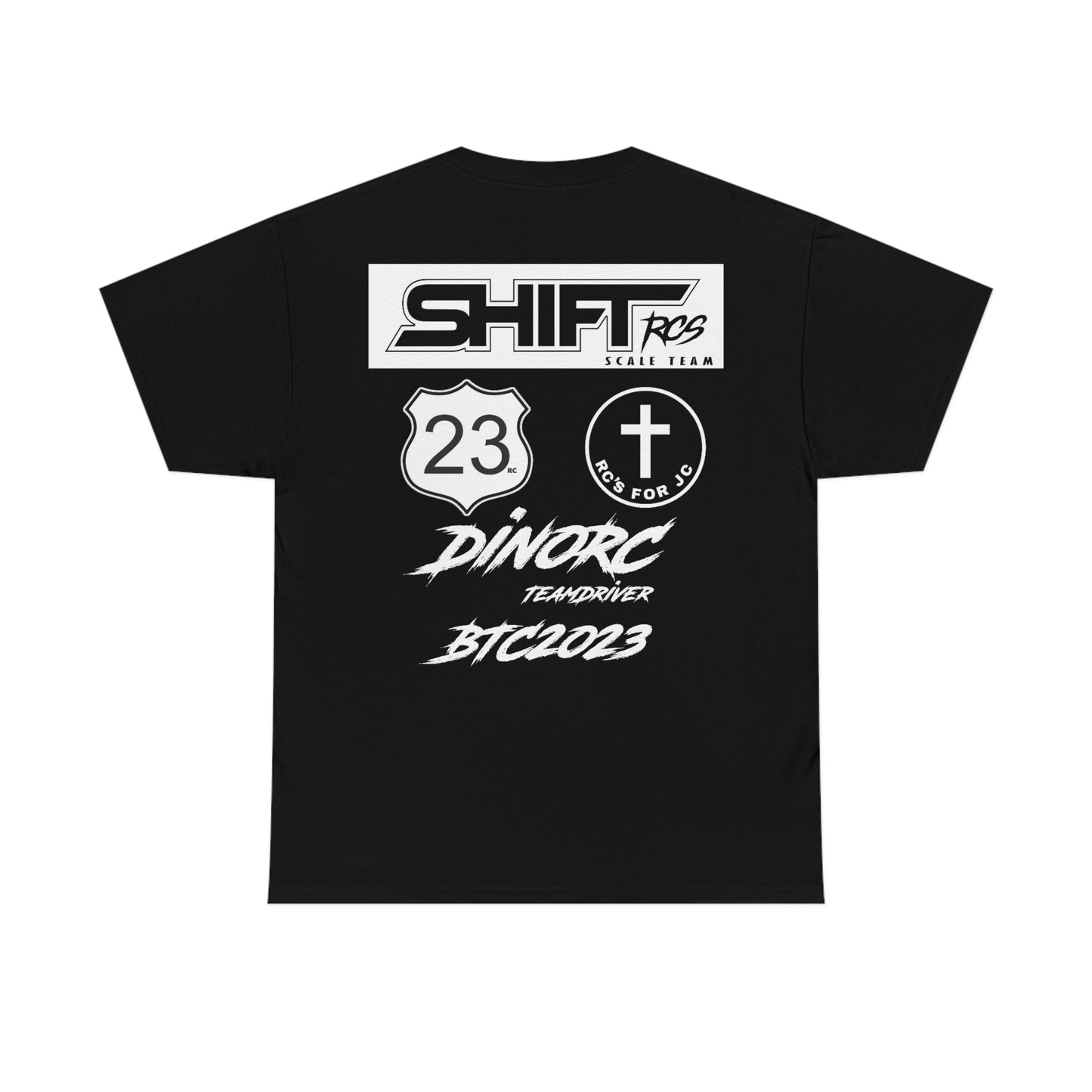 Copy of Team Driver Cody Rowe Front and Back DinoRc Logo T-Shirt S-5x 5 colors