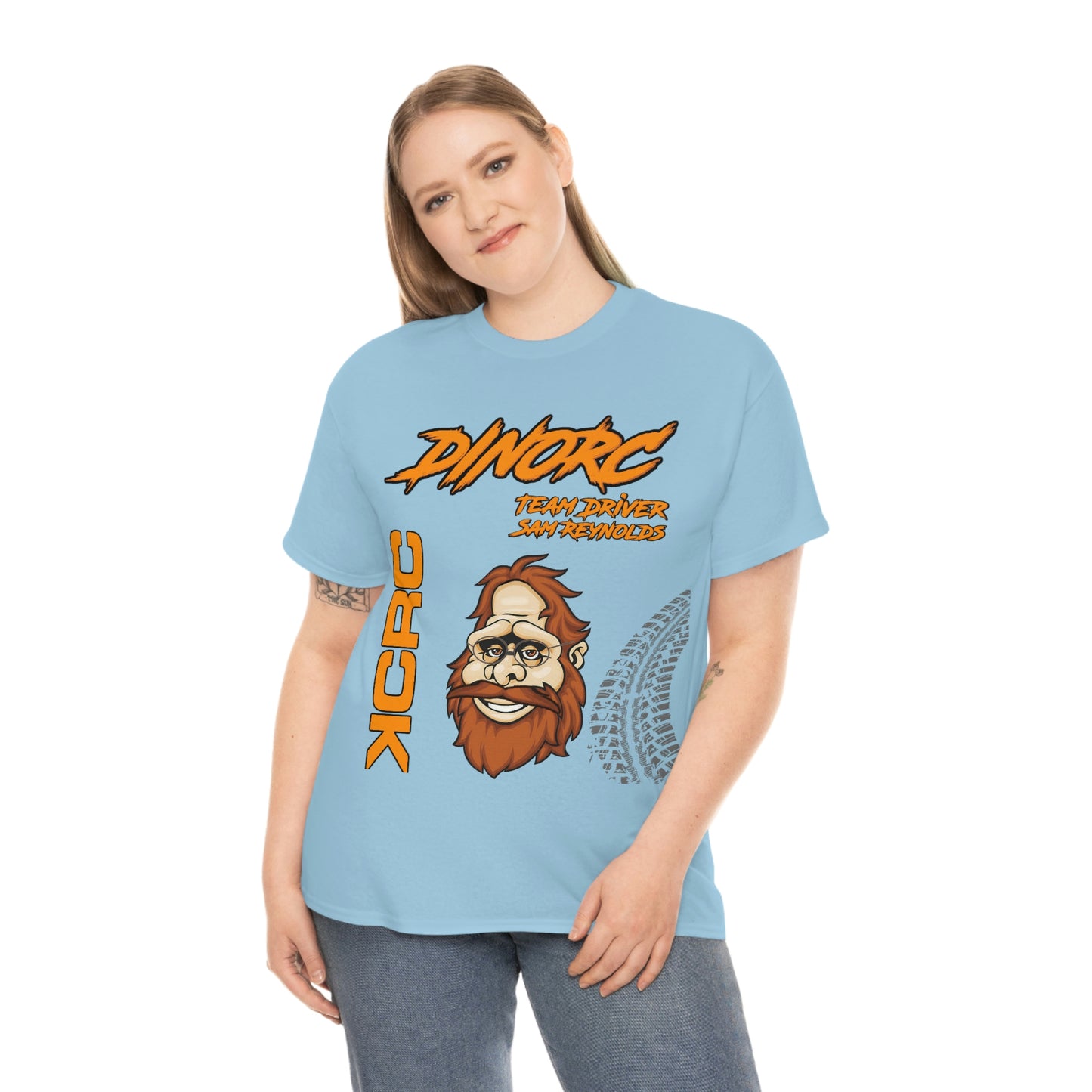 Team Driver Sam Reynolds Front and Back DinoRc Logo T-Shirt S-5x 5 colors
