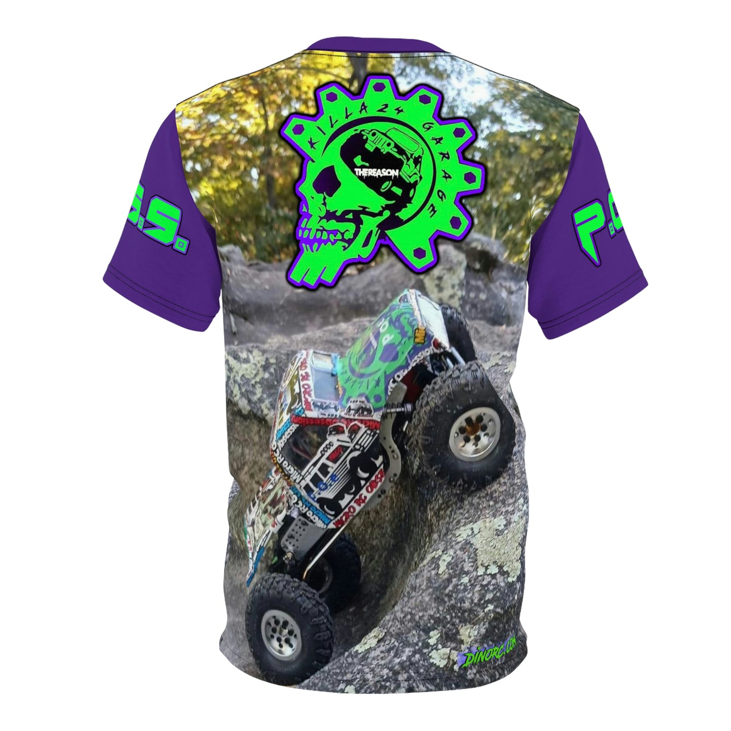 The Reason T Shirt purple Sleeves