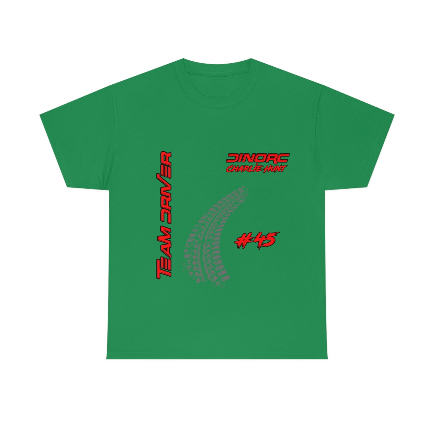 Team Driver Charlie Hunt Front and Back DinoRc Logo T-Shirt S-5x 5 colors