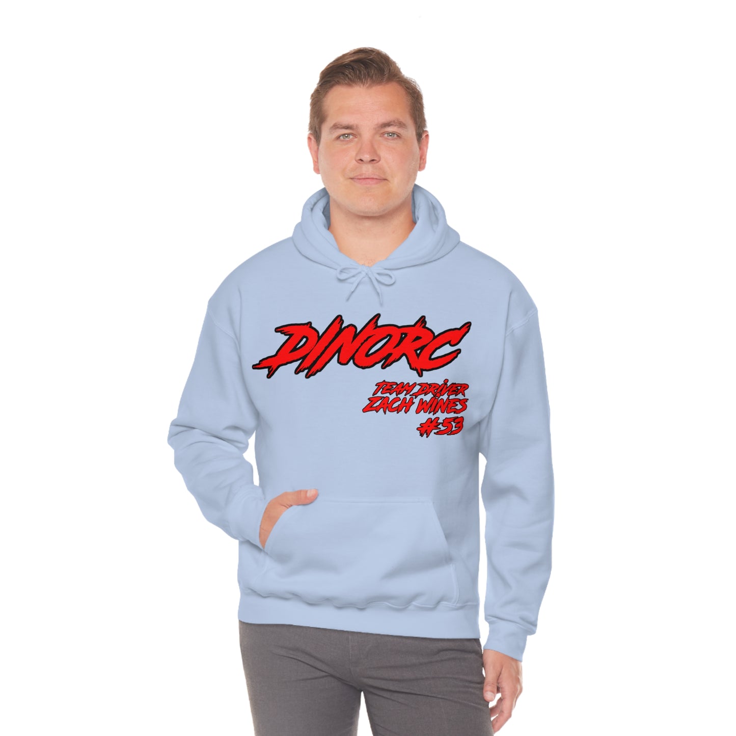 Team Driver Zach Wines DinoRC Logo Hooded Sweatshirt Heavy Blend™ Hooded Sweatshirt