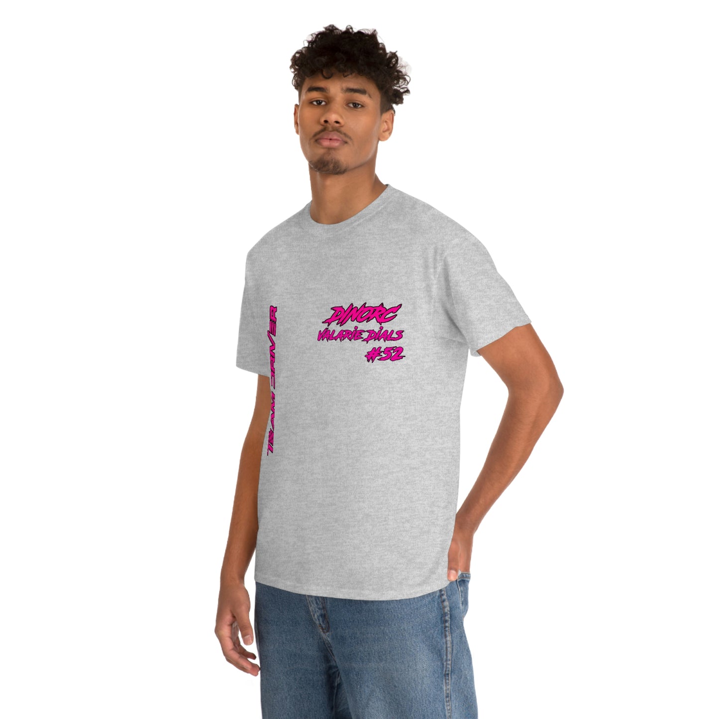 Team Driver Valarie Dials Dino's Divas Front and Back DinoRc Logo T-Shirt S-5x 5 colors