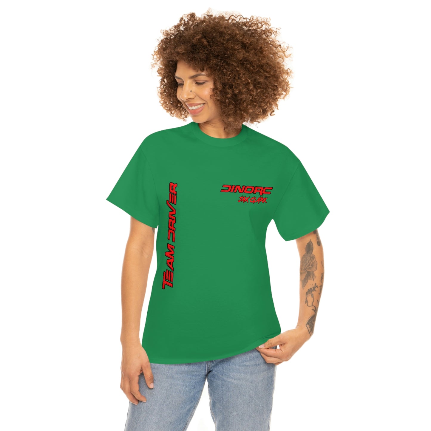 Team Driver Jax Clark Front and Back DinoRc Logo T-Shirt S-5x 5 colors