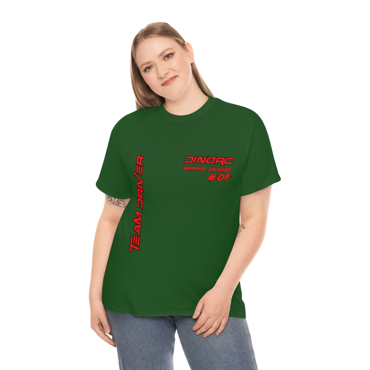 Team Driver Raymond Salgado Front and Back DinoRc Logo T-Shirt S-5x 5 colors