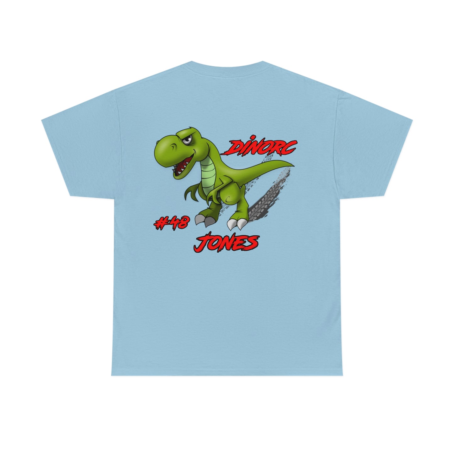 Team Driver Doug Jones Front and Back DinoRc Logo T-Shirt S-5x 5 colors