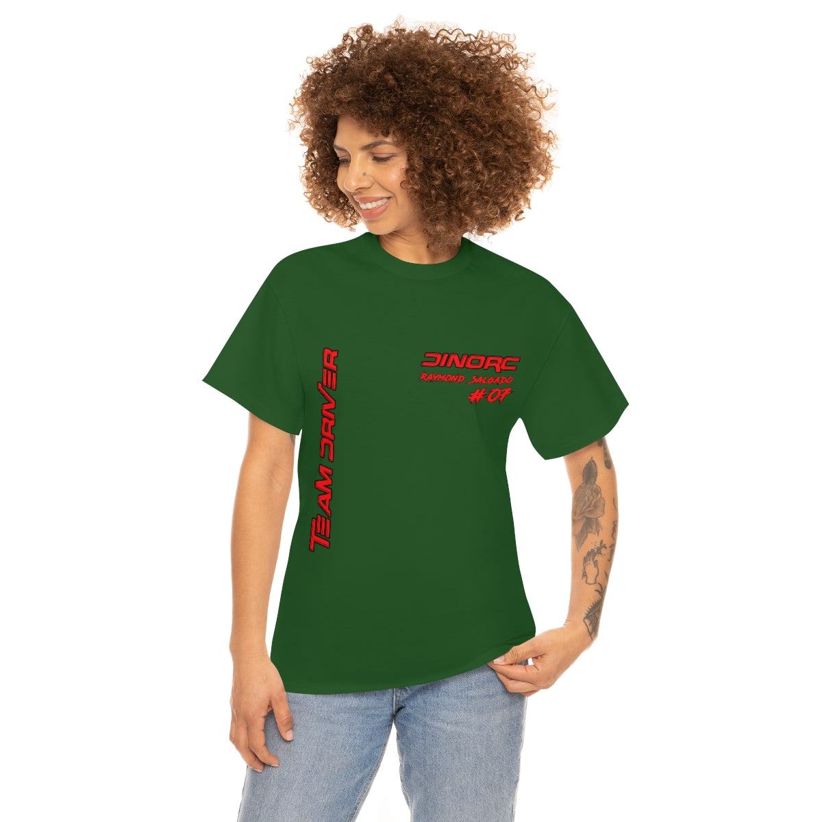 Team Driver Raymond Salgado Front and Back DinoRc Logo T-Shirt S-5x 5 colors