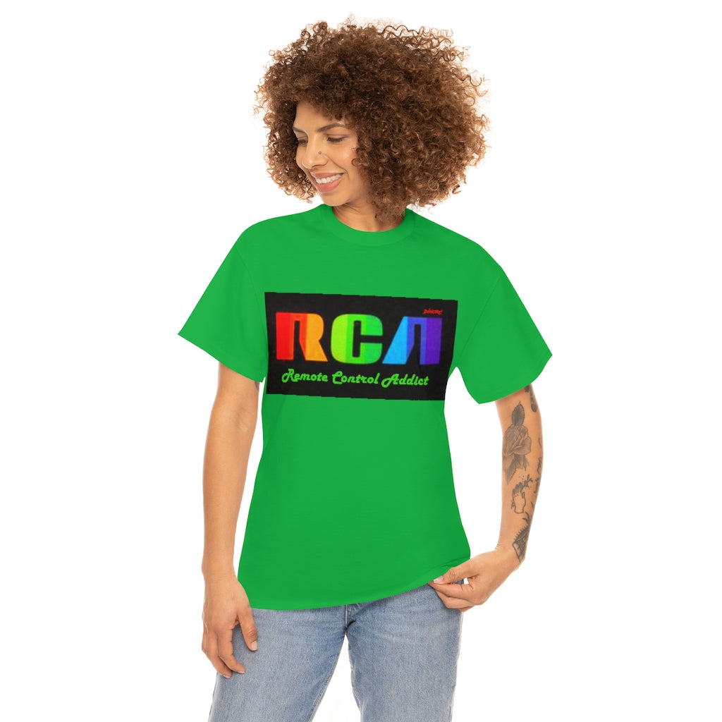 RCA Remote Control Addict DinoRc Logo T-Shirt S-5x Black White Green Blue Red