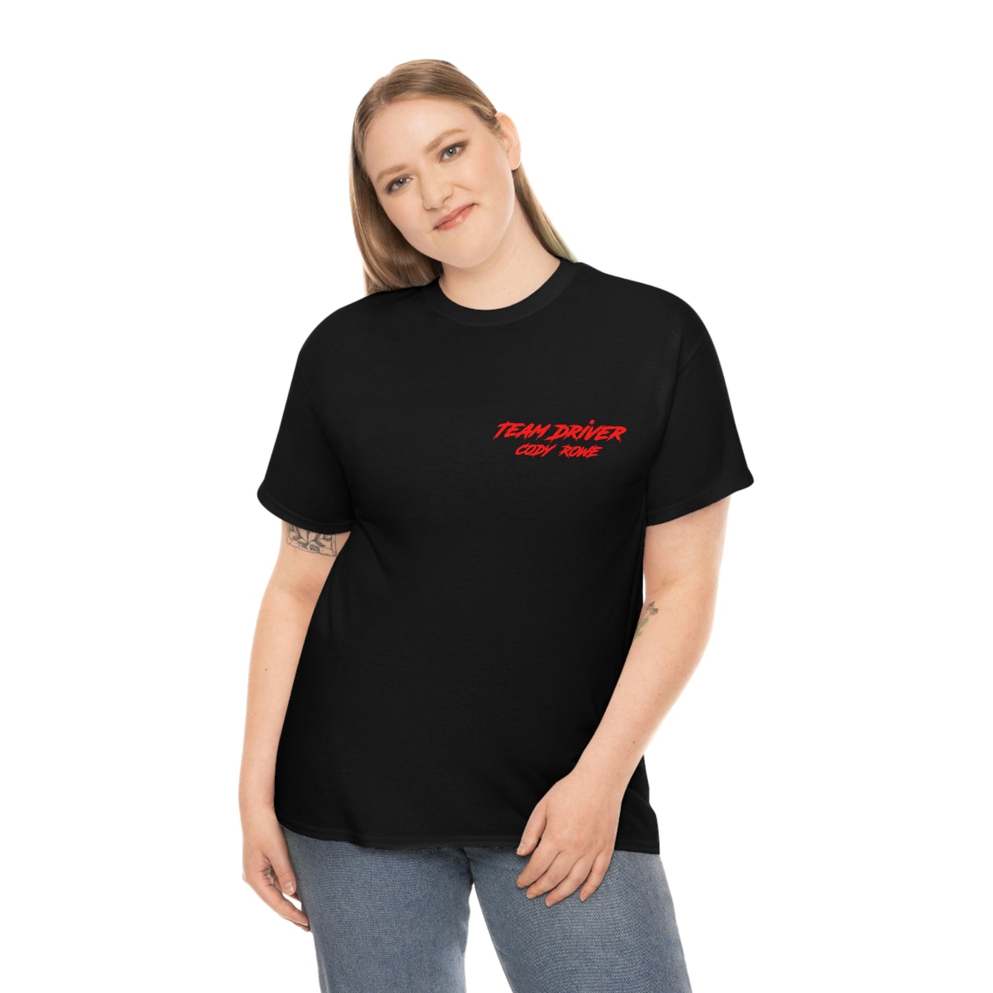 Team Driver Cody Rowe Front Back DinoRc Logo T-Shirt S-5x Black Green