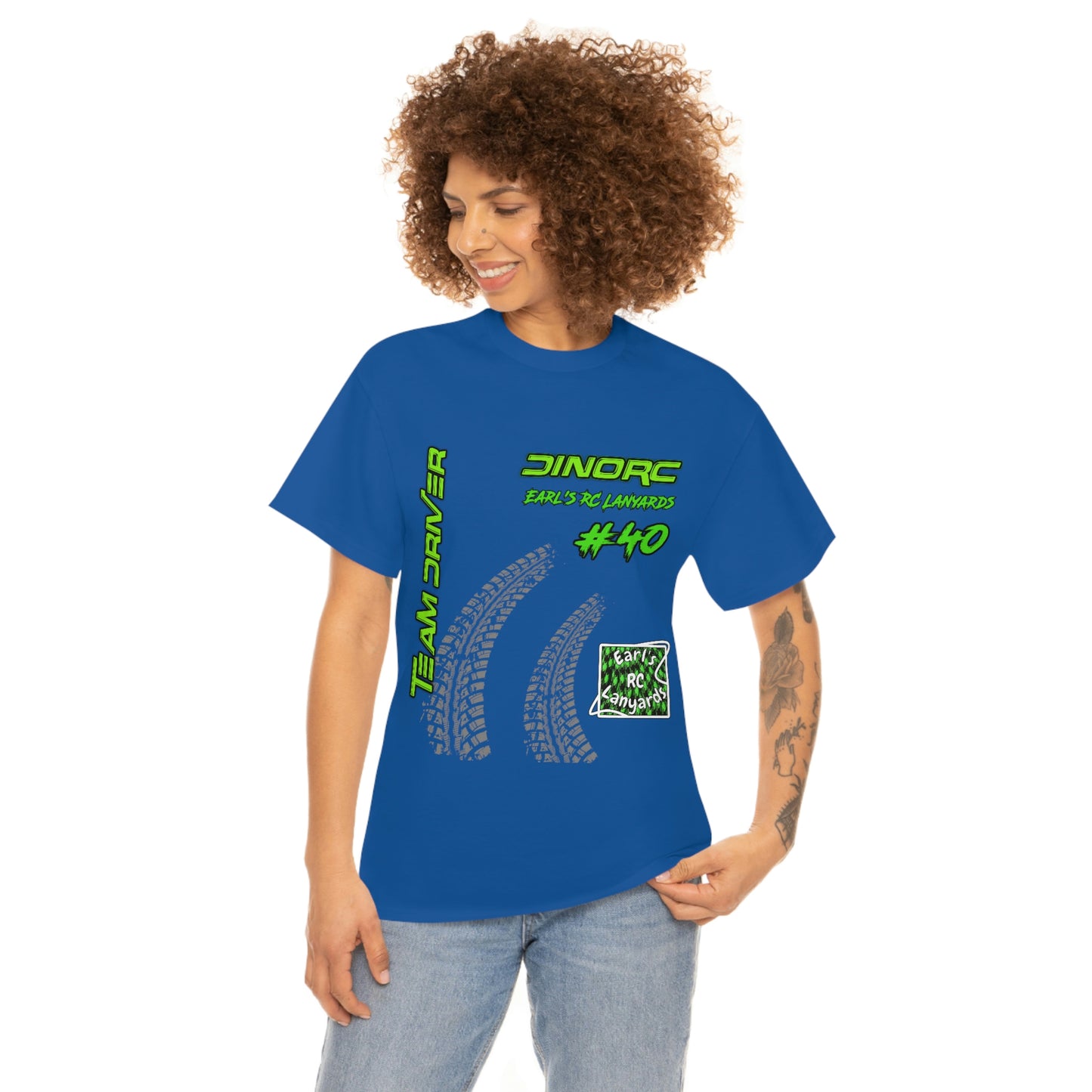 Team Driver Earl's RC Lanyards Front and Back DinoRc Logo T-Shirt S-5x 5 colors