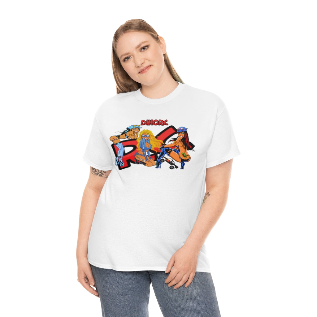 RC Girls With DinoRc Logo T-Shirt S-5x Black White Green Blue Red