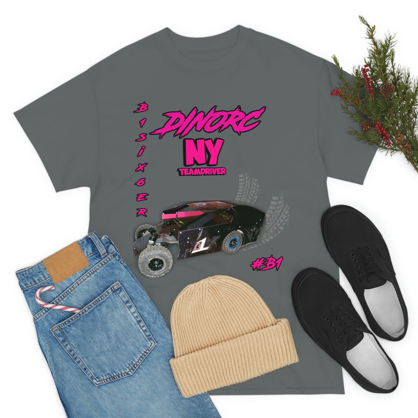 Team Driver Cherry Cherokee Front and Back DinoRc Logo T-Shirt S-5x 5 colors