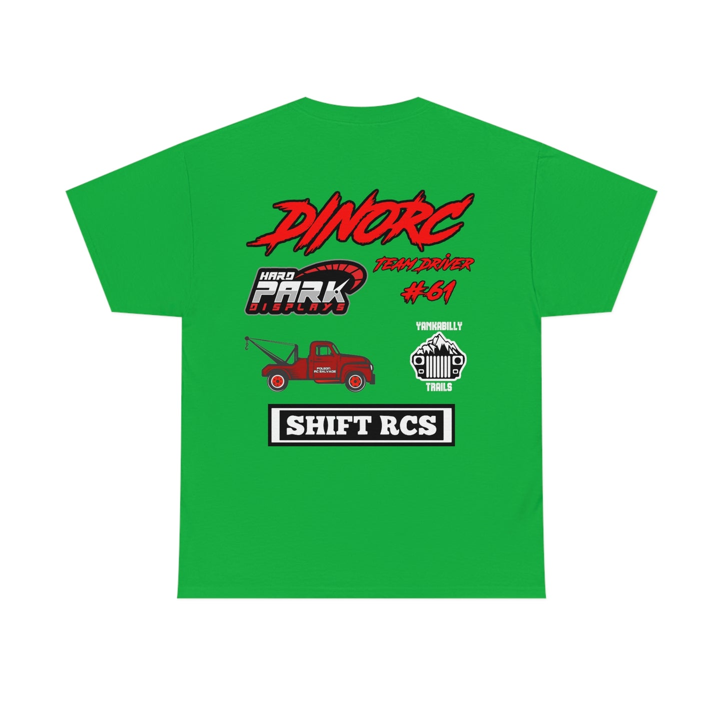 Team Driver Shane Mcgee truck logo Front and Back DinoRc Logo T-Shirt S-5x 5 colors