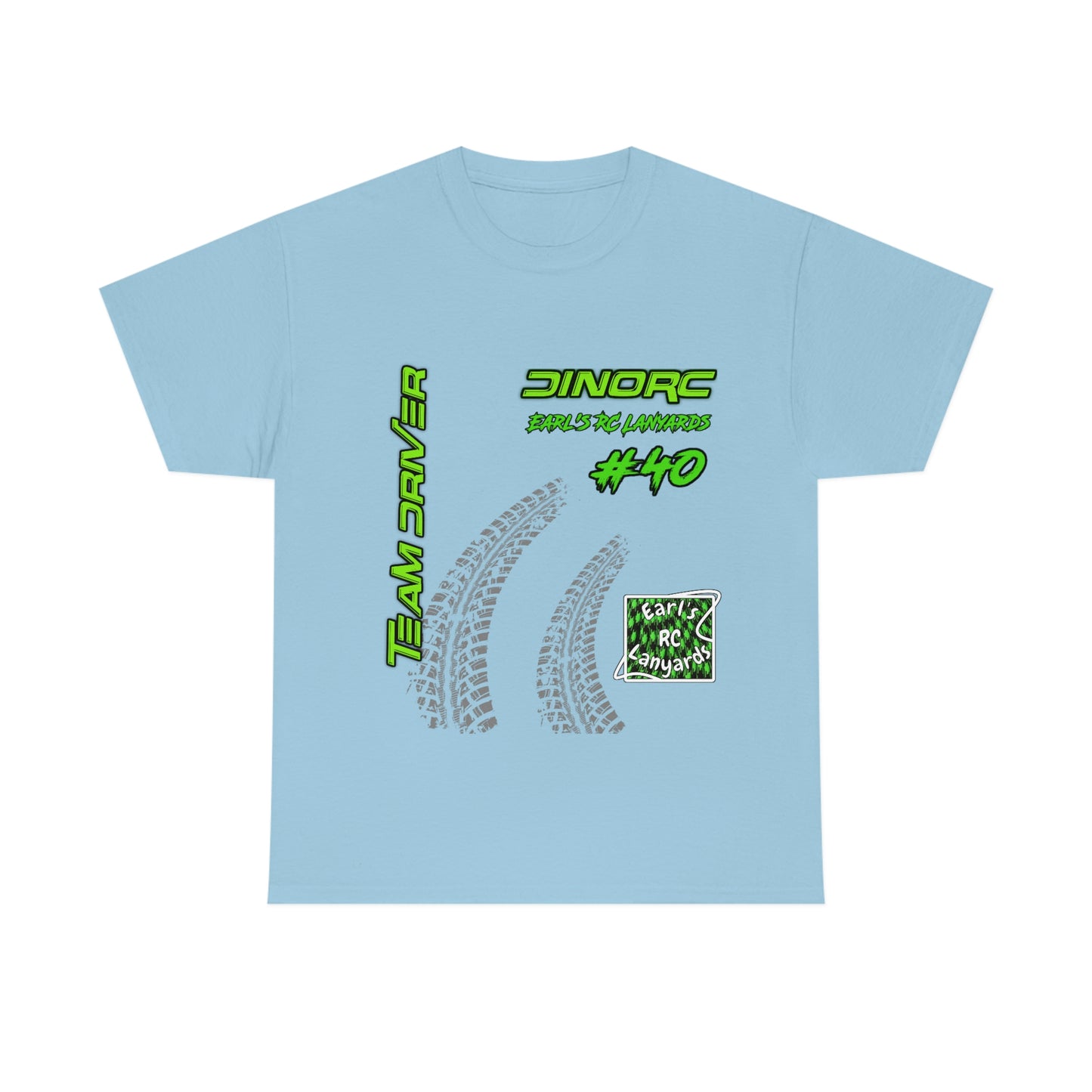 Team Driver Earl's RC Lanyards Front and Back DinoRc Logo T-Shirt S-5x 5 colors