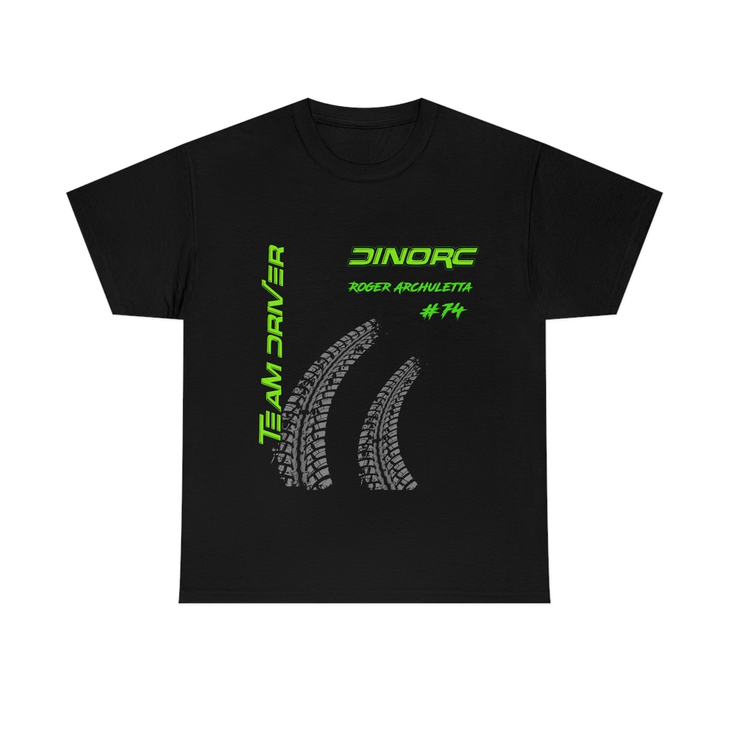 Team Driver Roger Archuletta Front and Back DinoRc Logo T-Shirt S-5x 5 colors