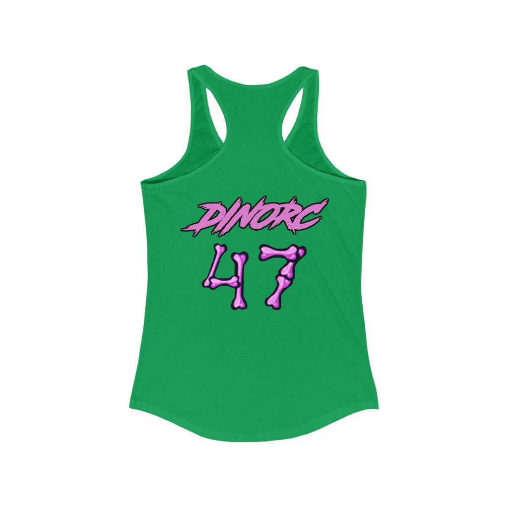 Front/Back Kaitlyn Tremor Dino's Divas Women's Ideal Racerback Tank 2