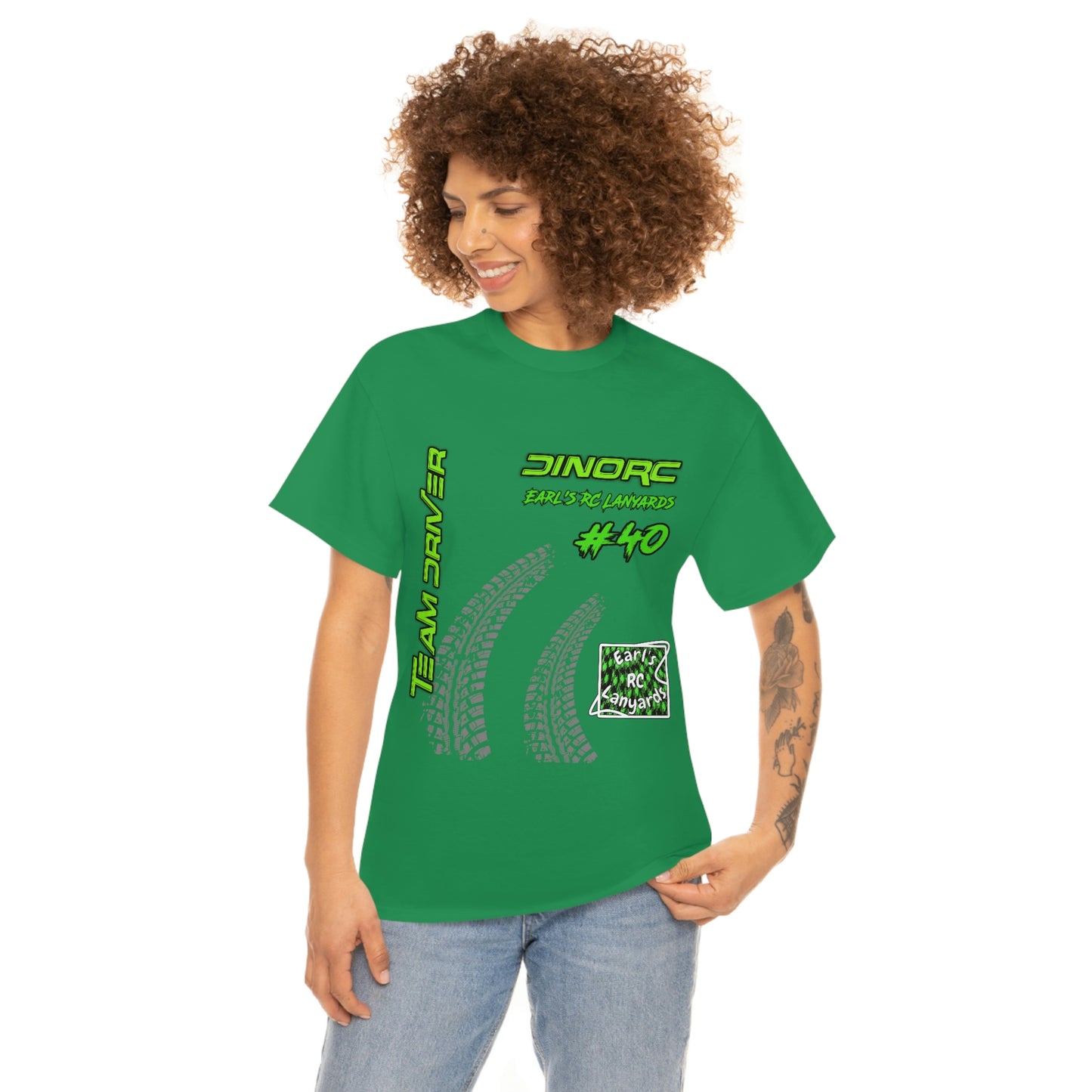 Team Driver Earl's RC Lanyards Front and Back DinoRc Logo T-Shirt S-5x 5 colors