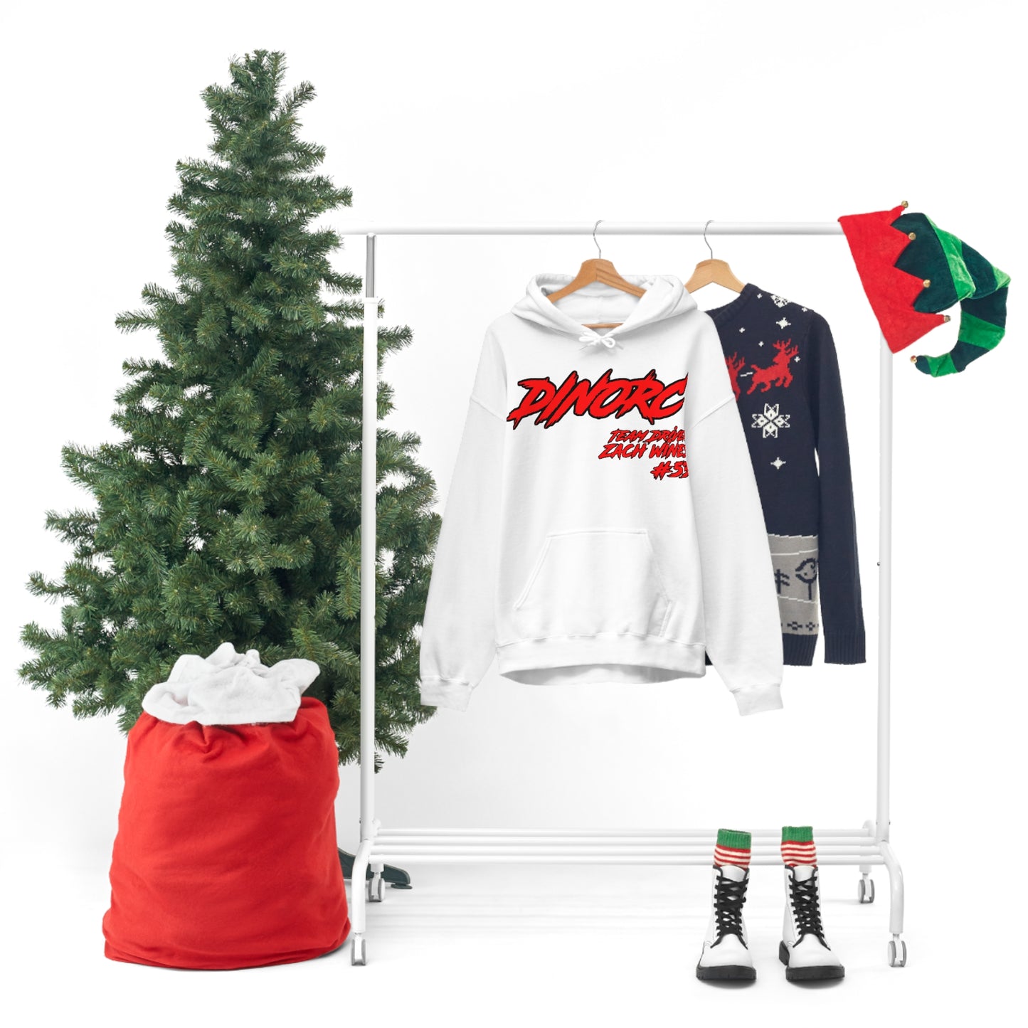 Team Driver Zach Wines DinoRC Logo Hooded Sweatshirt Heavy Blend™ Hooded Sweatshirt