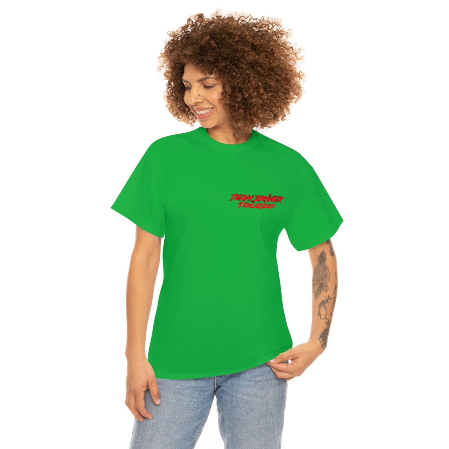 Team Driver Toledo Front Back DinoRc Logo T-Shirt S-5x Black Green