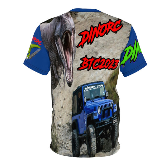 DinoRC BTC2023 Team Driver T Shirt Blue Sleeves