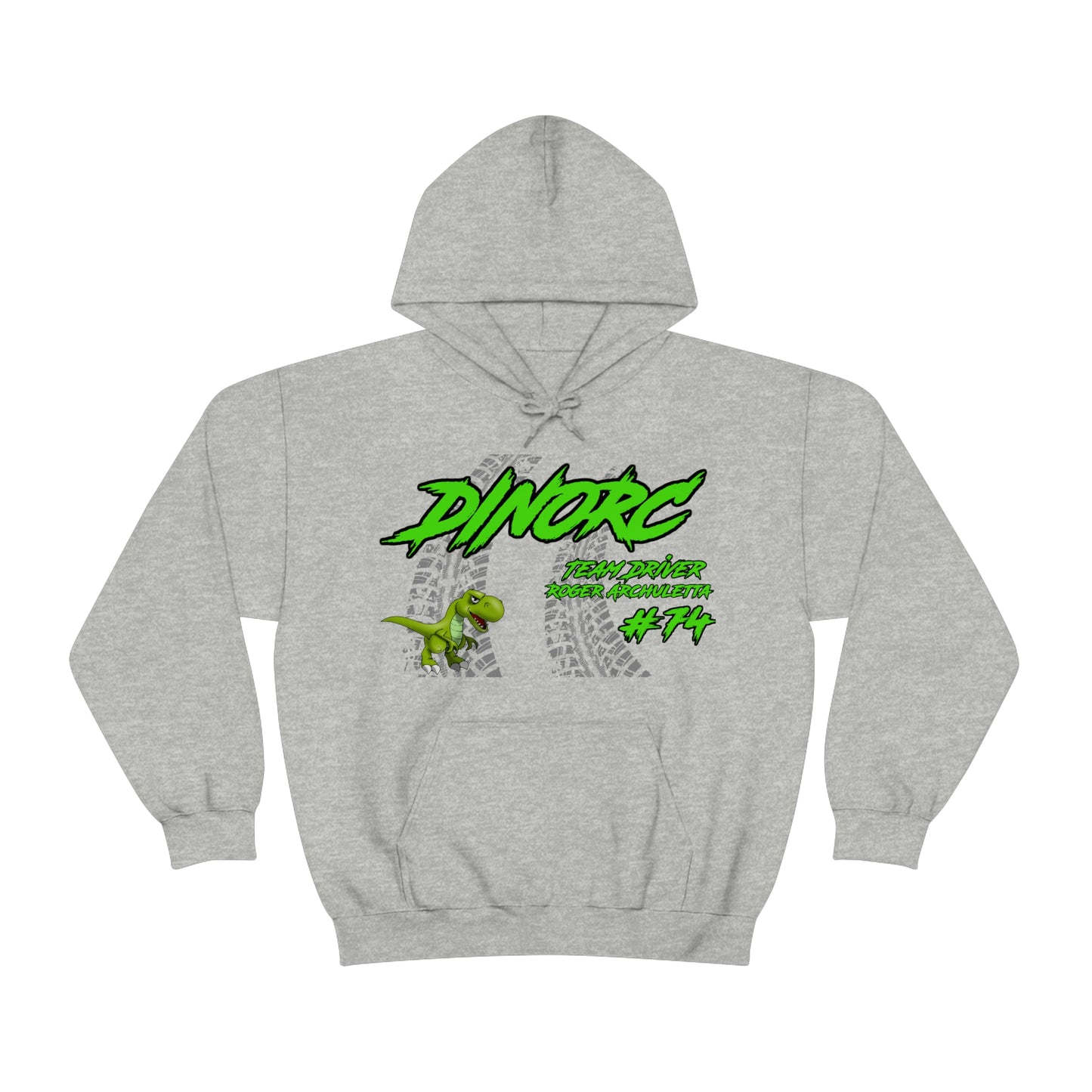 Team Driver Roger Archuletta DinoRC Logo Hooded Sweatshirt Heavy Blend™ Hooded Sweatshirt