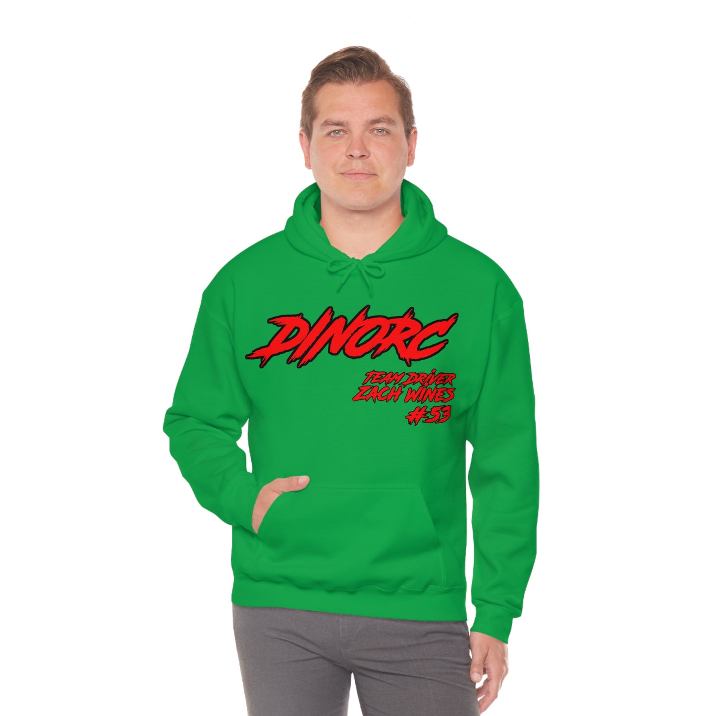 Team Driver Zach Wines DinoRC Logo Hooded Sweatshirt Heavy Blend™ Hooded Sweatshirt
