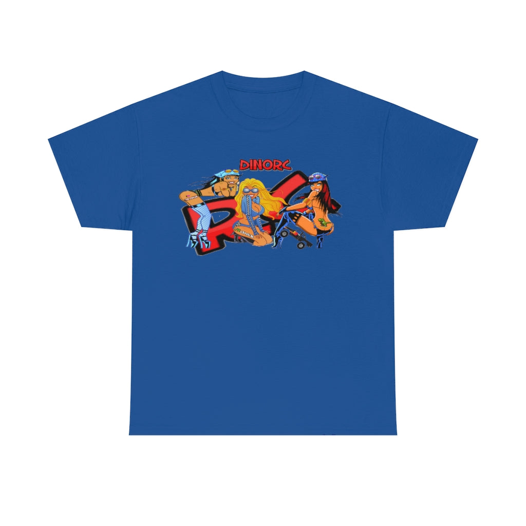 RC Girls With DinoRc Logo T-Shirt S-5x Black White Green Blue Red