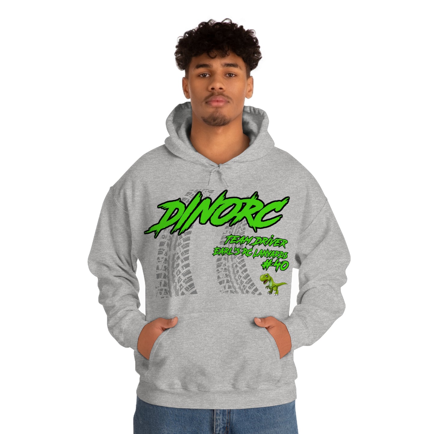 Team Driver Earl's RC Lanyards DinoRC Logo Hooded Sweatshirt Heavy Blend™ Hooded Sweatshirt