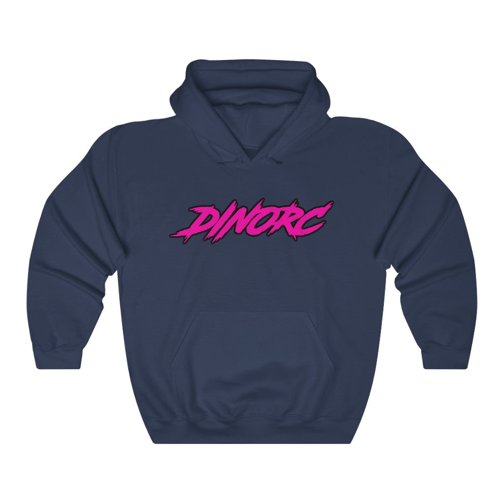 Dino's Diva Hearts #90 front back Heavy Blend™ Hooded Sweatshirt