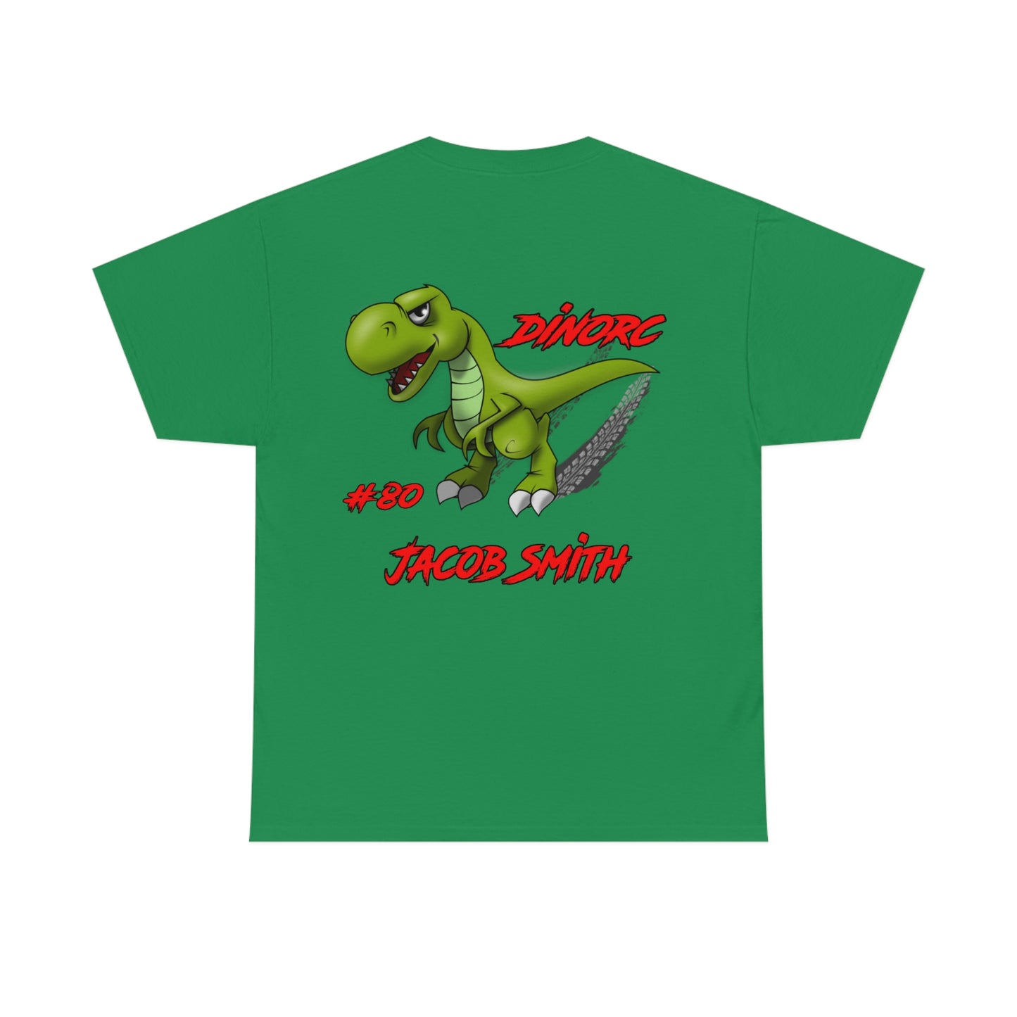 Team Driver Jacob Smith Front and Back DinoRc Logo T-Shirt S-5x 5 colors