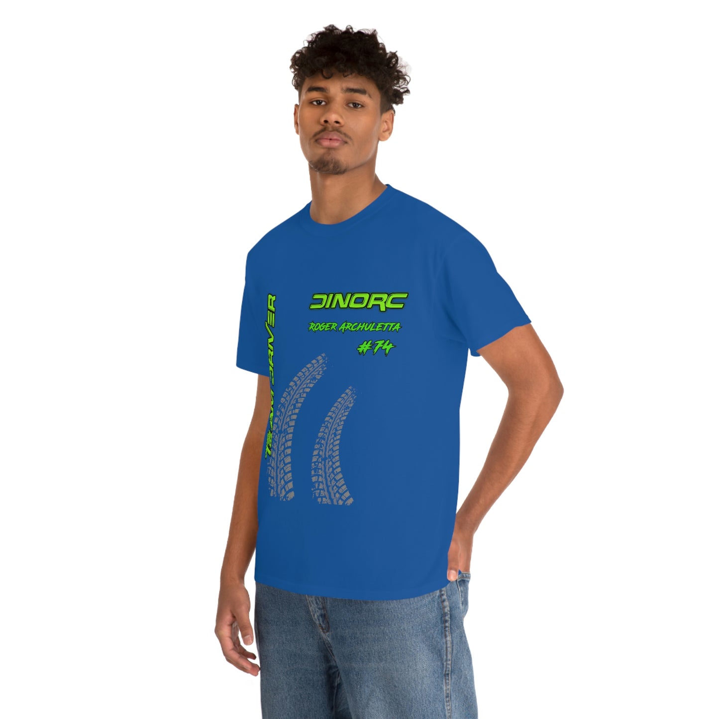 Team Driver Roger Archuletta Front and Back DinoRc Logo T-Shirt S-5x 5 colors