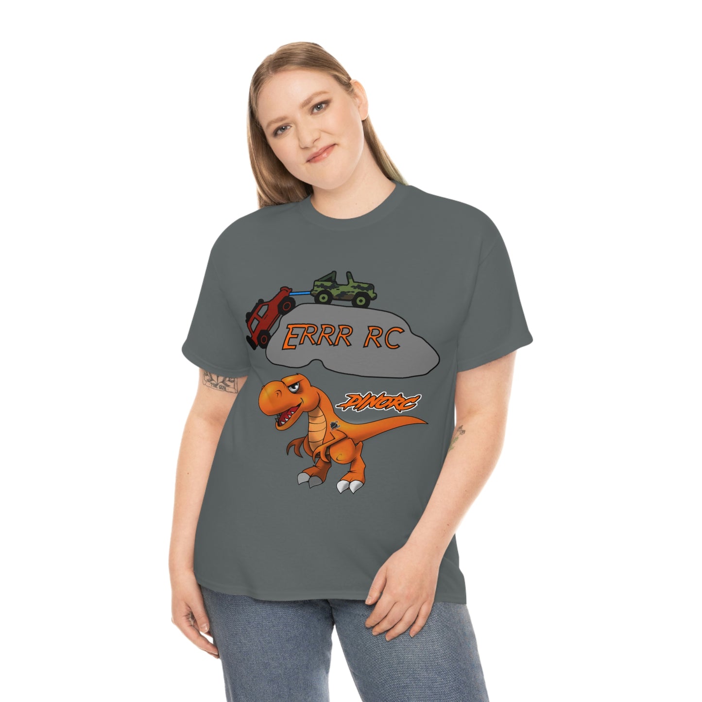 Team Driver Jordan Miller Front and Back DinoRc Logo T-Shirt S-5x 5 colors