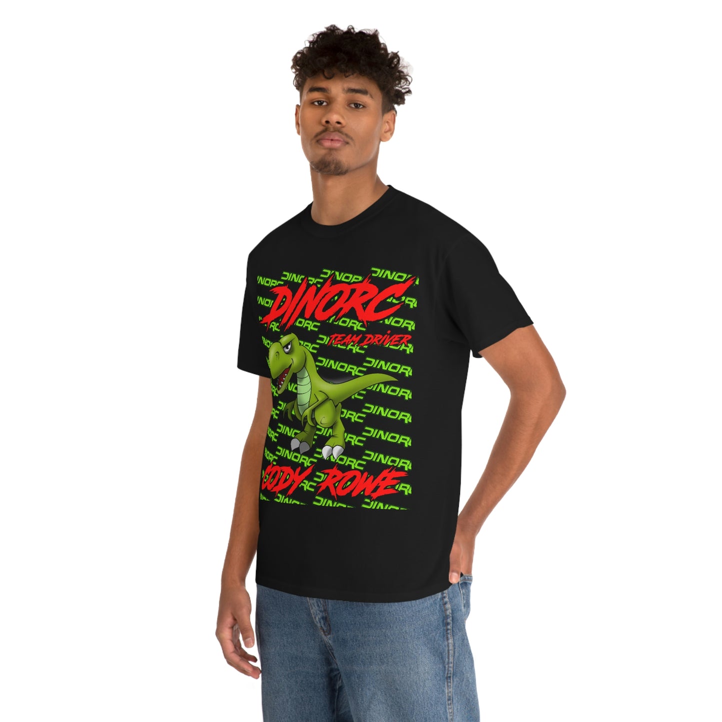 Team Driver Cody Rowe Front and Back DinoRc Logo T-Shirt S-5x 5 colors