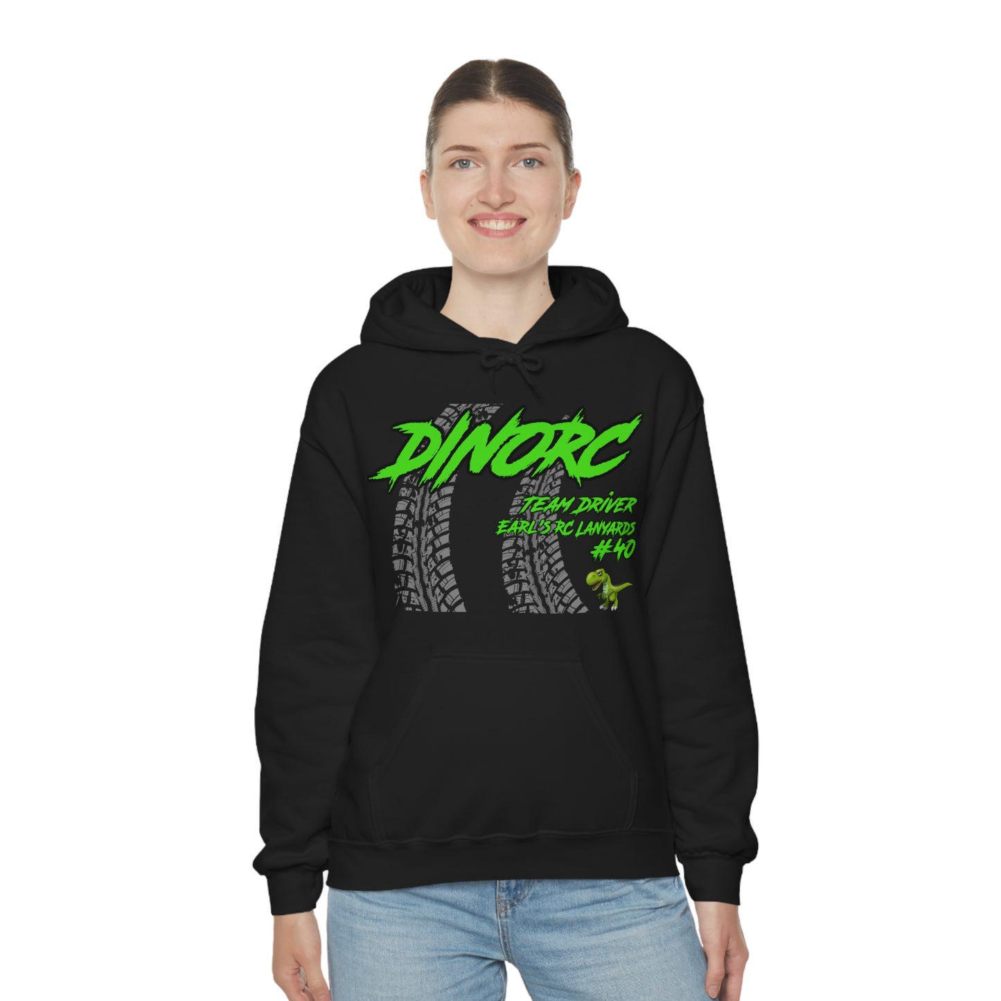 Team Driver Earl's RC Lanyards DinoRC Logo Hooded Sweatshirt Heavy Blend™ Hooded Sweatshirt