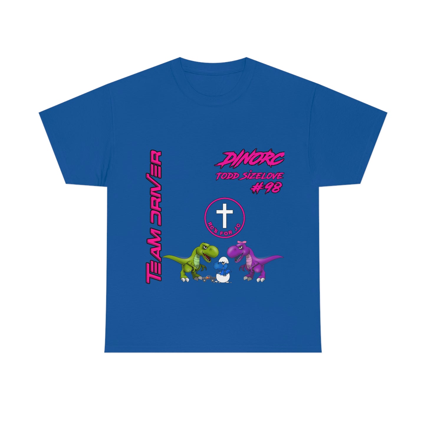 Team Driver Todd Sizelove truck logo Front and Back DinoRc Logo T-Shirt S-5x 5 colors