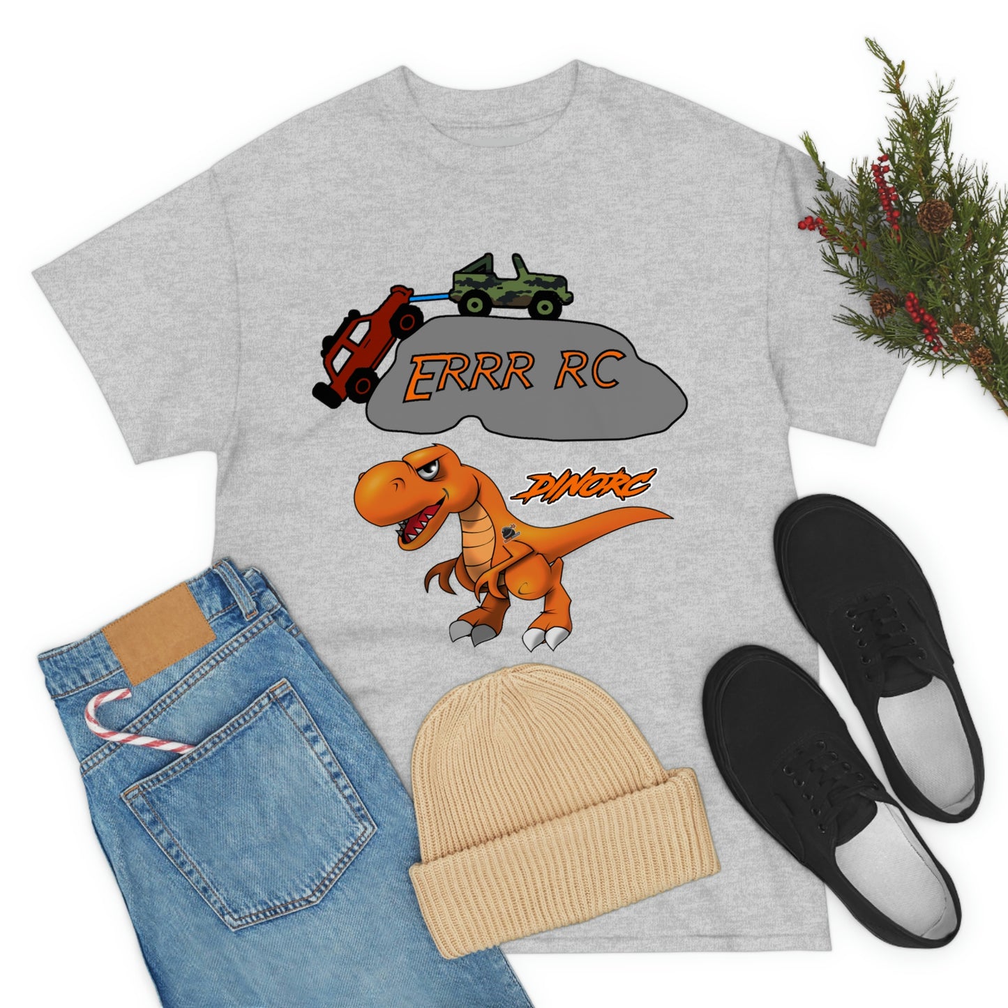 Team Driver Jordan Miller Front and Back DinoRc Logo T-Shirt S-5x 5 colors