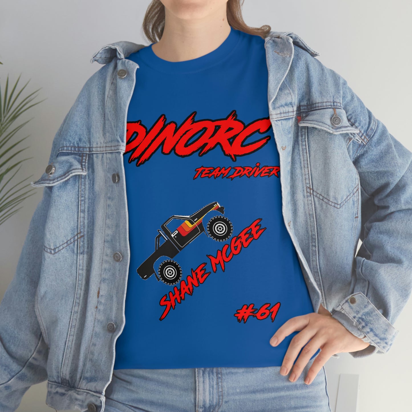 Team Driver Shane Mcgee truck logo Front and Back DinoRc Logo T-Shirt S-5x 5 colors
