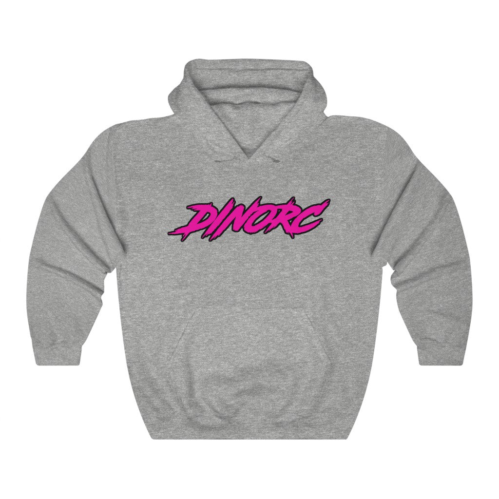 Dino's Diva Hearts #90 front back Heavy Blend™ Hooded Sweatshirt