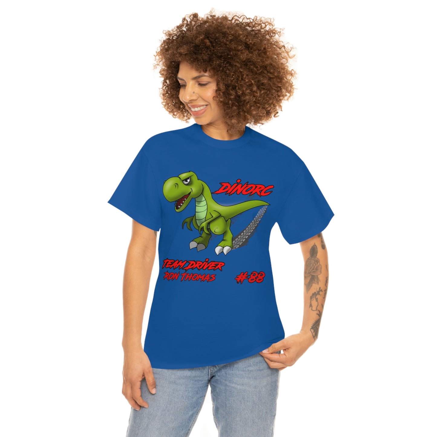 Team Driver Ron Thomas and 30' Ford Coupe Front and Back DinoRc Logo T-Shirt S-5x 5 colors