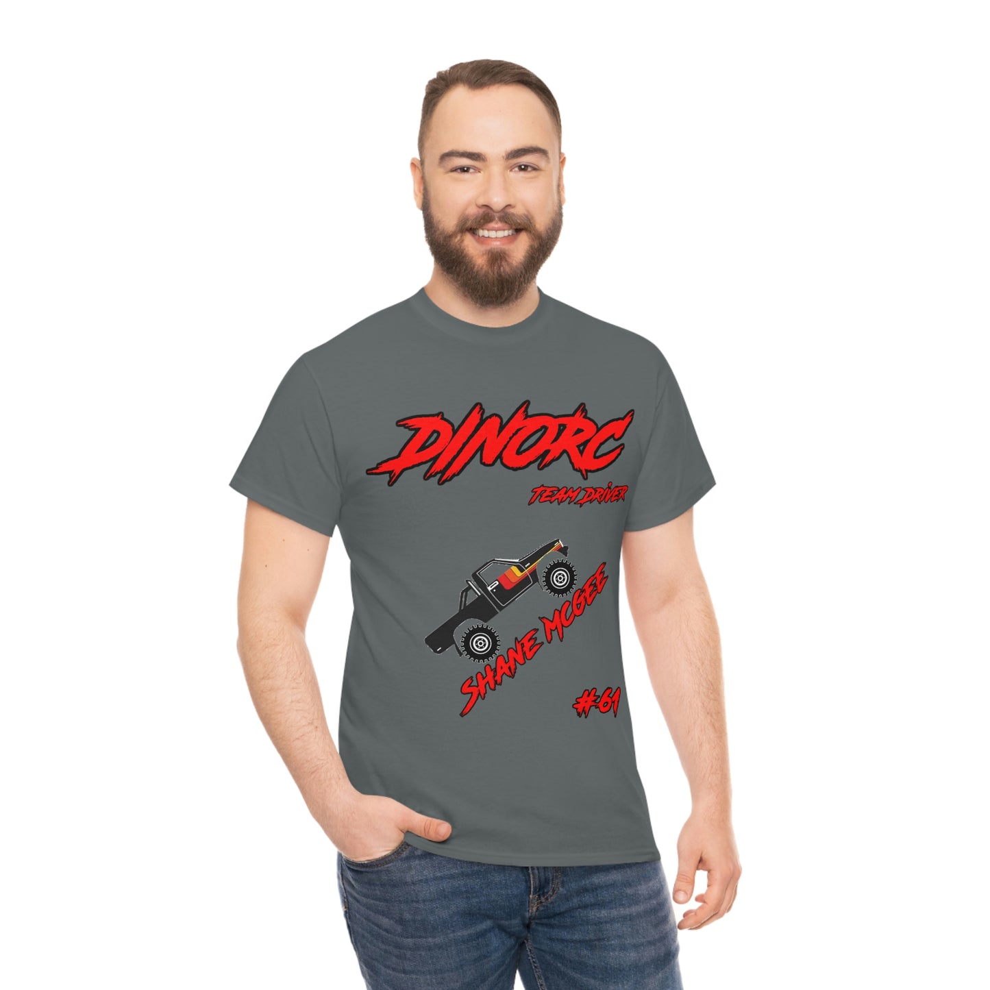 Team Driver Shane Mcgee truck logo Front and Back DinoRc Logo T-Shirt S-5x 5 colors