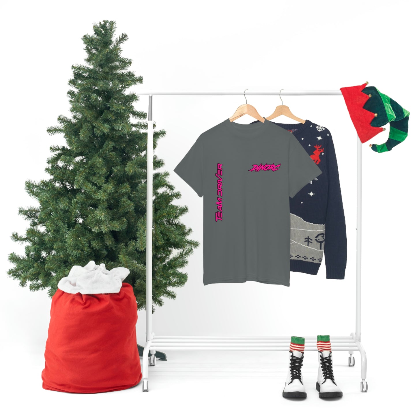 Vertical Team Driver Dino's Divas Front and Back DinoRc Logo T-Shirt S-5x 5 colors