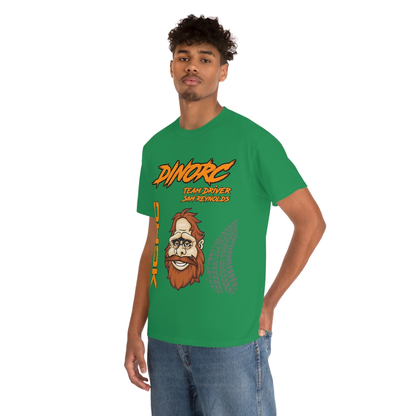 Team Driver Sam Reynolds Front and Back DinoRc Logo T-Shirt S-5x 5 colors