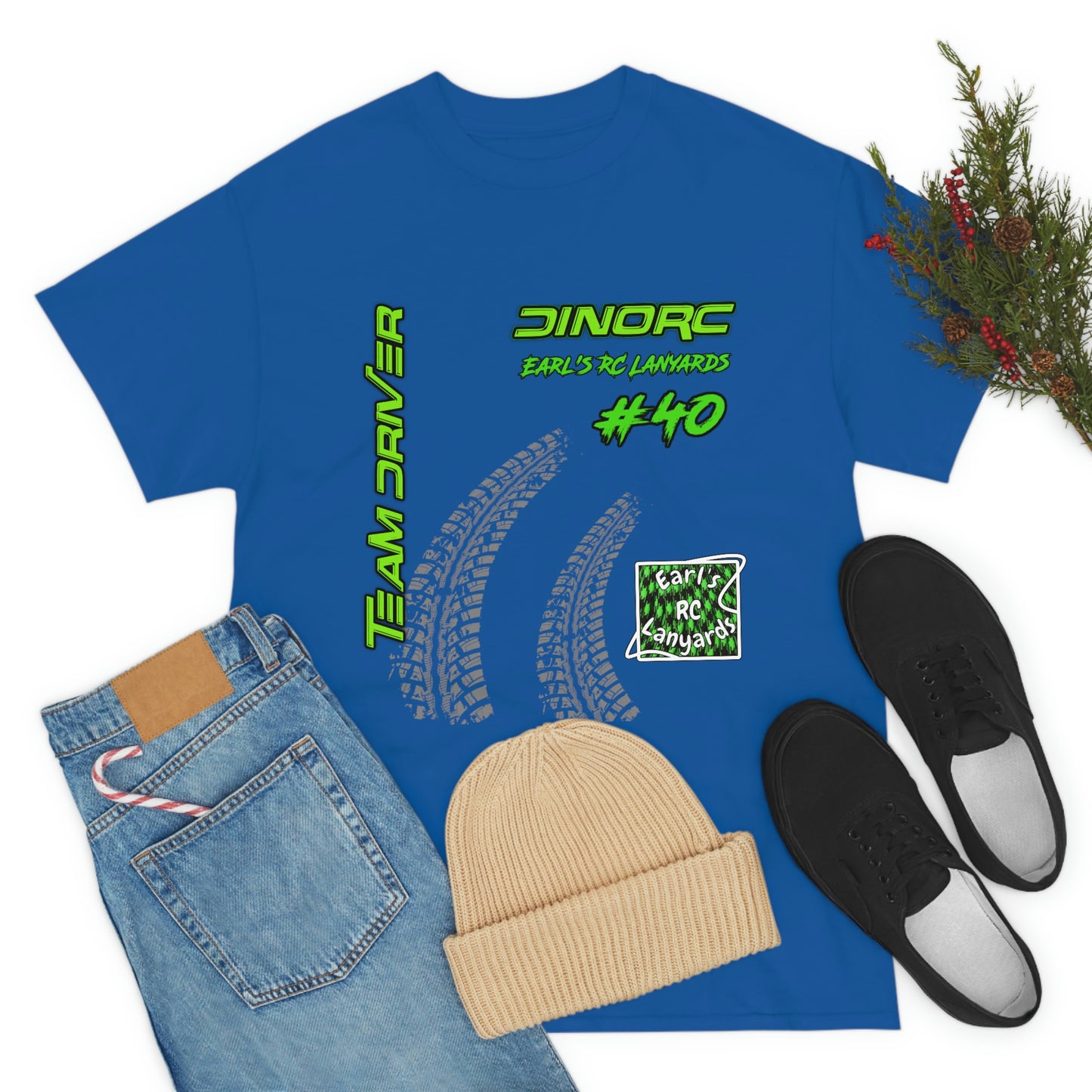 Team Driver Earl's RC Lanyards Front and Back DinoRc Logo T-Shirt S-5x 5 colors