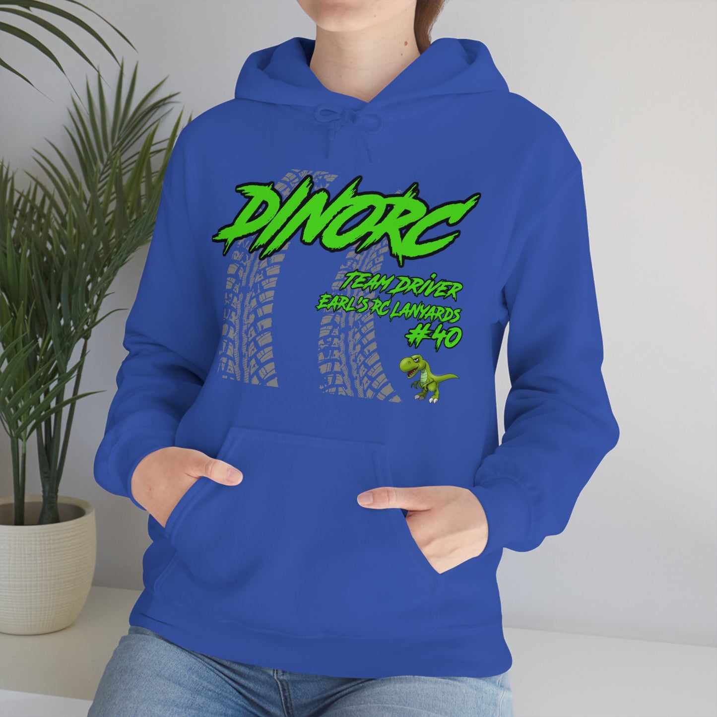 Team Driver Earl's RC Lanyards DinoRC Logo Hooded Sweatshirt Heavy Blend™ Hooded Sweatshirt
