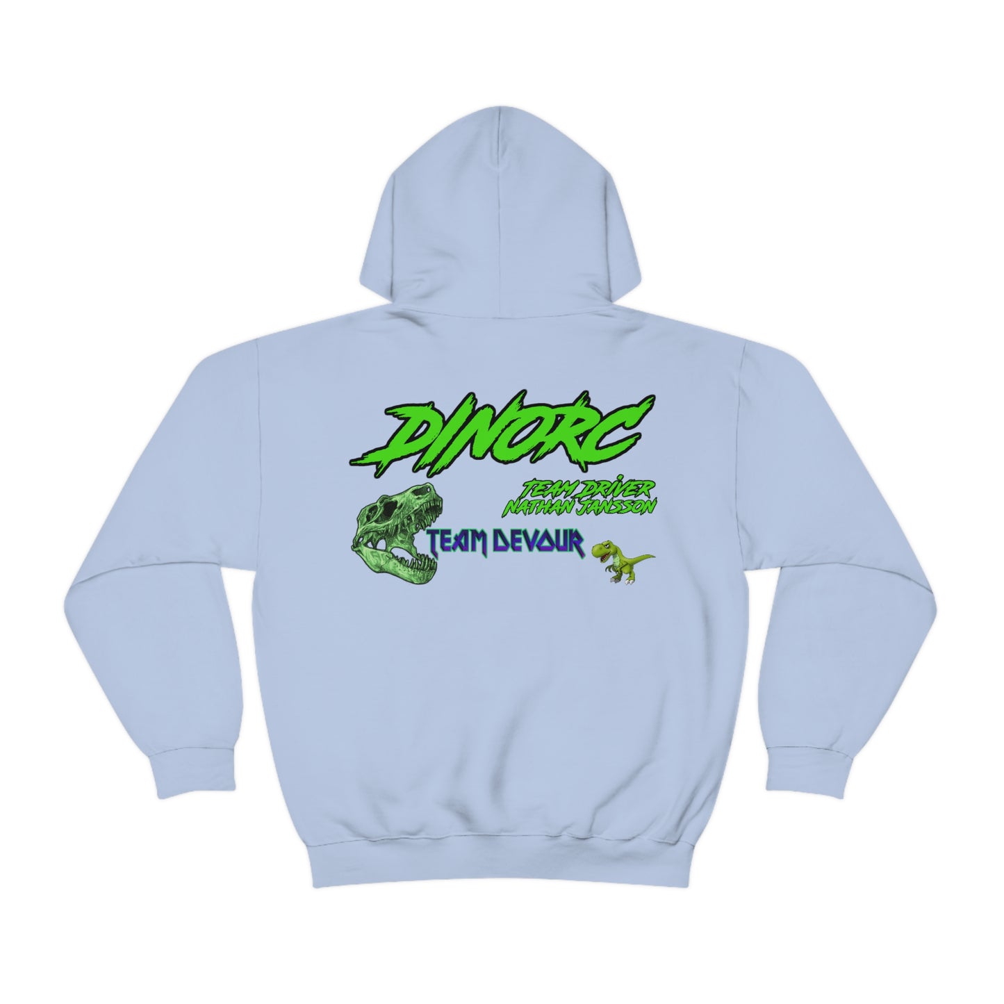 Team Driver Nathan Jansson DinoRC Logo Hooded Sweatshirt Heavy Blend™ Hooded Sweatshirt